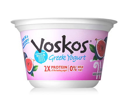 Voskos Nonfat Exotic Fig 5.3oz Greek Yogurt