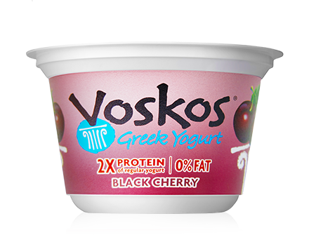Voskos Nonfat Black Cherry 5.3oz Greek Yogurt