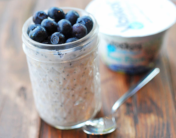 Blueberry Lemon Honey Overnight Oats | Voskos®