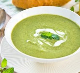 Green Pea Soup using Voskos Greek Yogurt