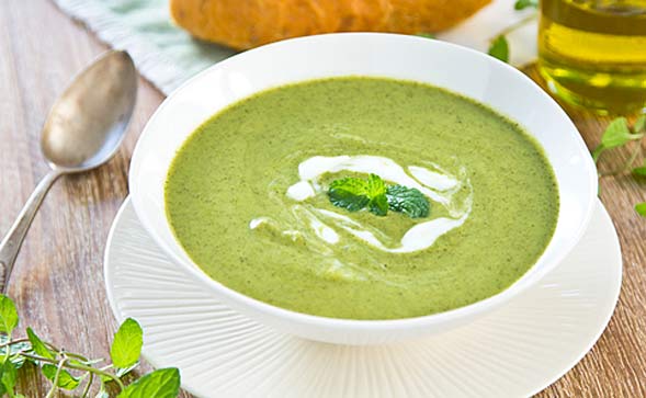Green Pea Soup with Greek Yogurt | Voskos®