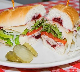 cranberry turkey sandwich