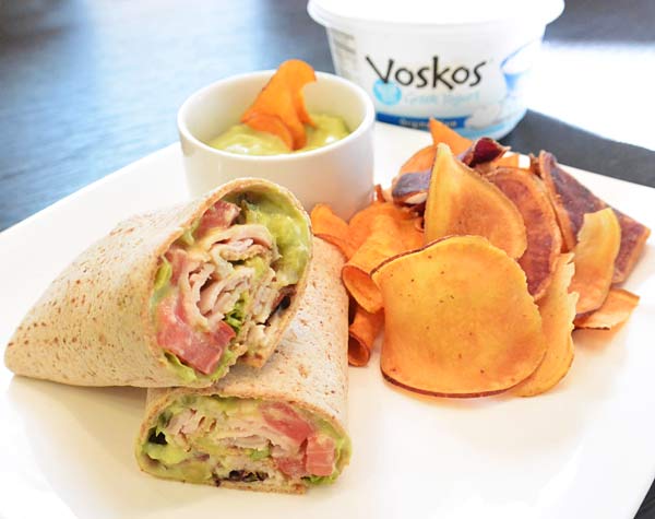 Turkey Roll-Ups with Avocado-Yogurt Dip | Voskos®