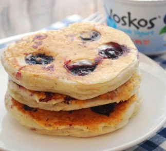 Greek Yogurt Blueberry Pancakes Recipe
