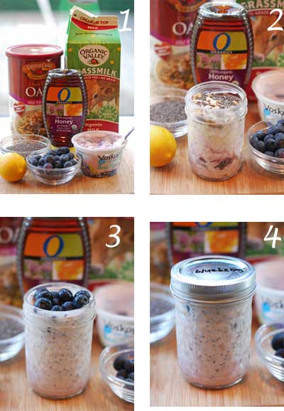 how to make blueberry overnight oats